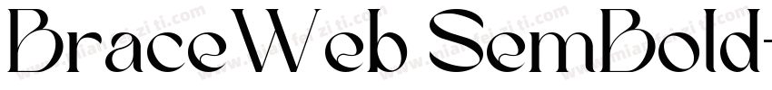 BraceWeb SemBold字体转换